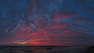 Candilazo, nubes y colores en el atardecer