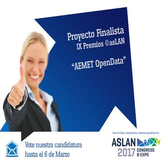 “Aemet OPEN DATA" finalista al Premio Aslan