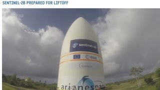 Sentinel-2B preparado para el despegue