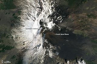 El Monte Etna en abril de 2013