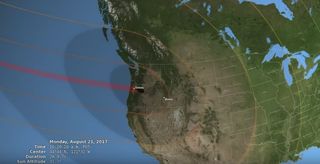 Eclipse veraniego a lo largo de Norteamérica