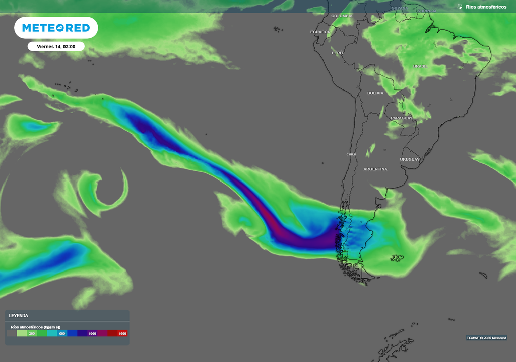 río atmosférico previsto río atmosférico previsto