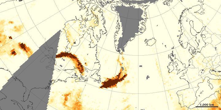 Imágenes tomada el 23 de junio de 2013. Fuente NASA
