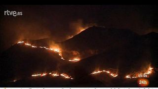 Violenta tormenta eléctrica e incendios en Almería