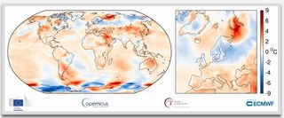 Temperaturas globales para julio de 2017: el segundo julio más caluroso registrado