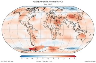 Julio 2017 iguala a julio 2016: el más cálido en los registros