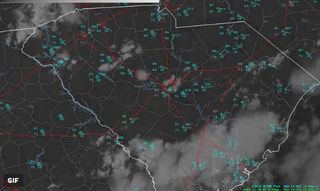 Histórica secuencia de GOES-16 y los efectos del eclipse sobre el desarrollo convectivo