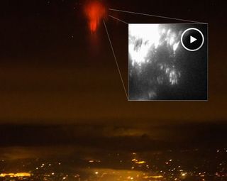 Sprites y jets sobre Oklahoma City