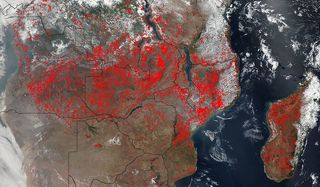Los incendios se extienden por toda África Central