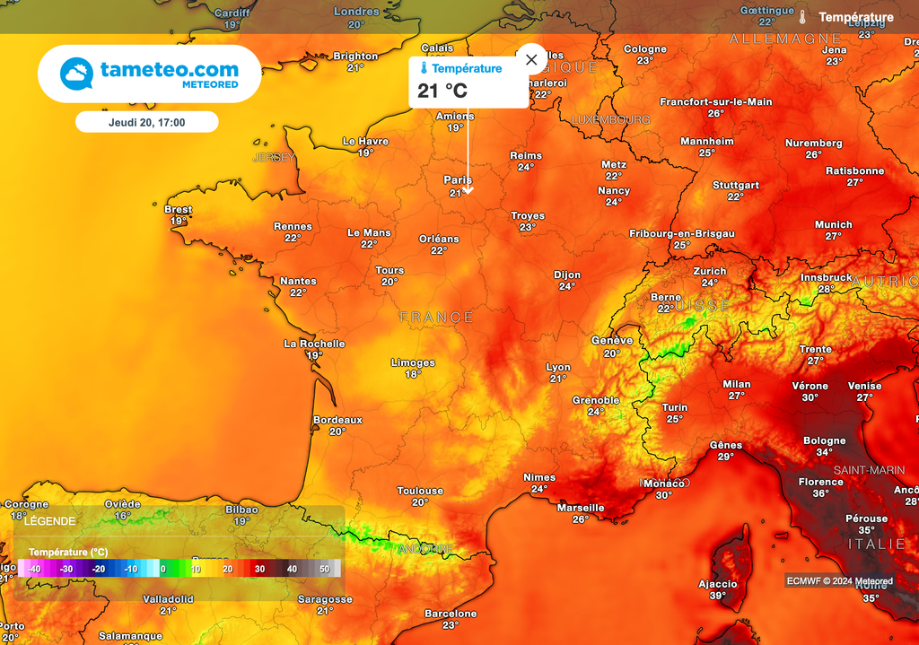 Sous les orages, températures orientées à la baisse jeudi après-midi dans le sud ! Sous les orages, températures orientées à la baisse jeudi après-midi dans le sud !