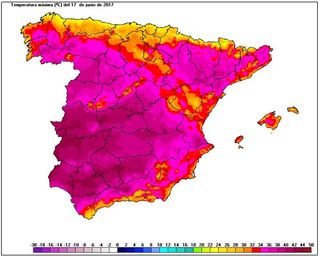 Las cinco olas de calor en España en 2017