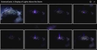 Destellos luminosos sobre las tormentas