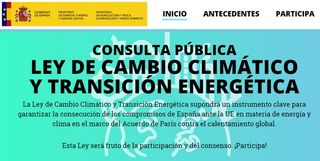 300 aportaciones para el anteproyecto de Ley de Cambio Climático y Transición Energética