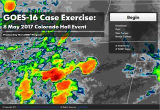 Caso de estudio de granizo severo con GOES-16