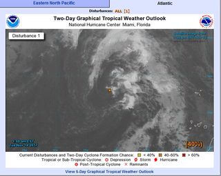 La baja subtropical 96L al sudoeste de las Azores podría convertirse en tormenta subtropical Sean