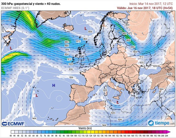 Para el 16 de noviembre de 2017, la cizalladura del viento en altura, digamos en 300 hPa tenderá a disminuir y podría permitir que el sistema de bajas presiones se organice en sistema cuasi tropical: campos de superficie y altura para el 16 de nov. 2017 a las 18 UTC. Para el 16 de noviembre de 2017, la cizalladura del viento en altura, digamos en 300 hPa tenderá a disminuir y podría permitir que el sistema de bajas presiones se organice en sistema cuasi tropical: campos de superficie y altura para el 16 de nov. 2017 a las 18 UTC.