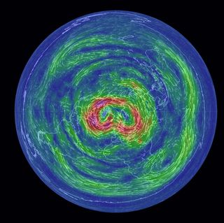 Analizando el vórtice polar en tiempo real