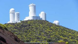 Un temporal de nieve y frío afecta al observatorio de Izaña