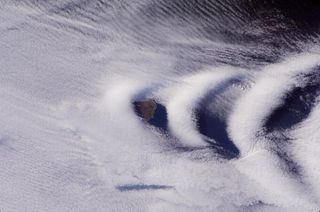 Olas de nubes