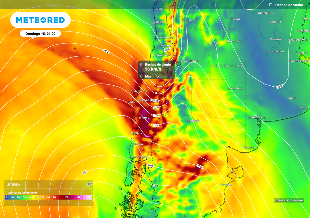 mapa de ráfagas de viento. mapa de ráfagas de viento.