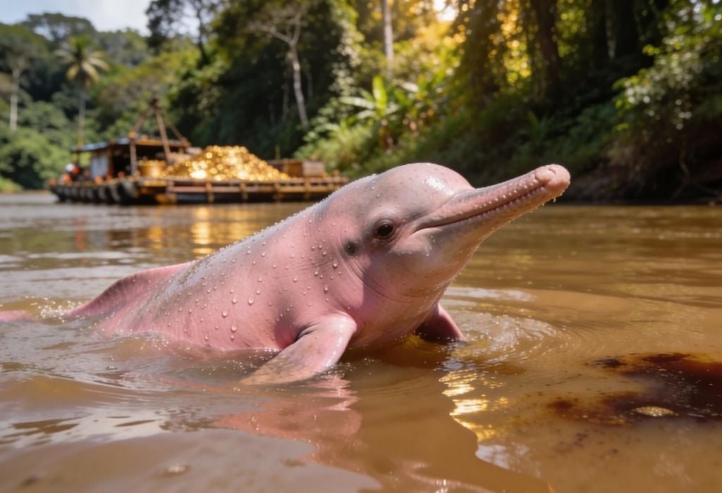 A situação dessas espécies não é isolada e reflete o aumento das pressões antrópicas na região norte – (Imagem gerada por inteligência artificial-ChatGPT/Olhar Digital)