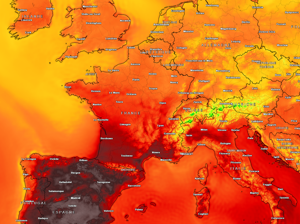 Un premier pic de chaleur est attendu mercredi avec localement plus de 37 à 38°C dans le sud-ouest.