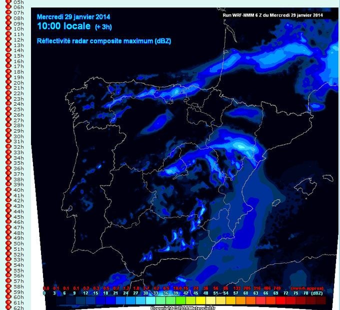 El modelo WRF a 5km sobre la península Ibérica