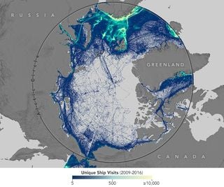 La navegación marítima responde a la disminución del hielo marino ártico