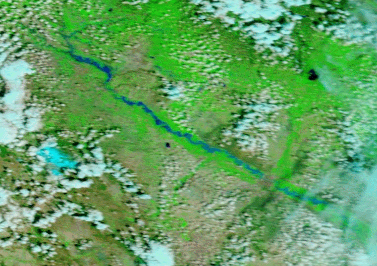 Ebro "normal", Ebro muy crecido
