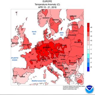 Verano en primavera en zonas de Europa: cambios bruscos de temperatura
