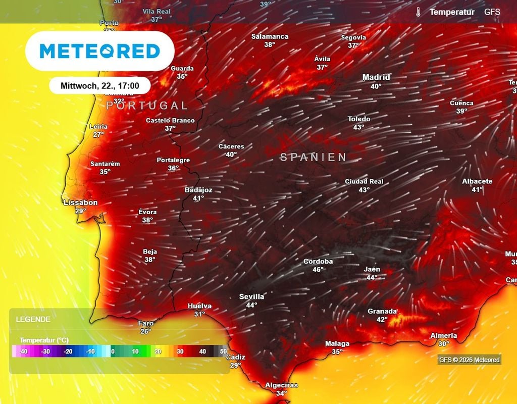 horror, Hitze, Spanien Extreme Hitze in Spanien: Erneut baut sich dort ein Heat Dome auf. Wird es auch Deutschland erreichen?