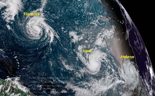 Florence, Helene, Isaac e Invest 94L