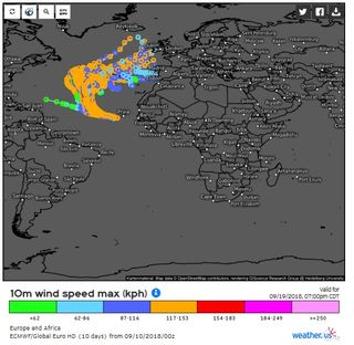 ¿Podría llegar el huracán Helene a la península Ibérica?