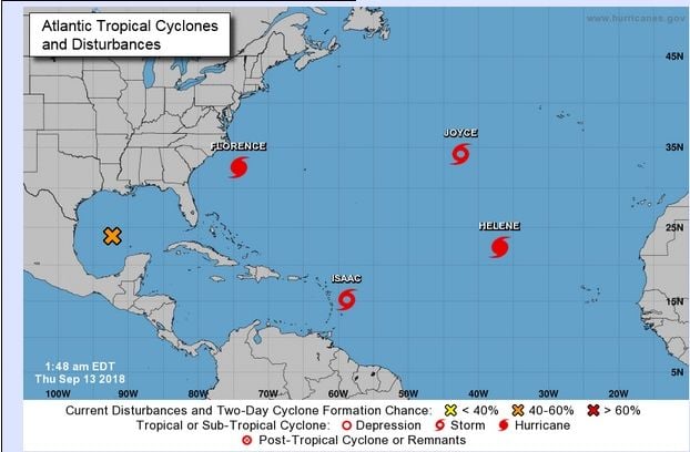 La tormenta subtropical Joyce se forma en medio del Atlántico