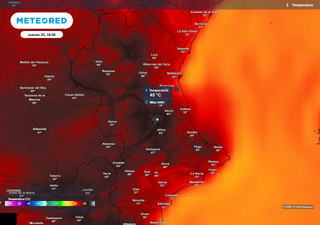 46 &ordm;C en la provincia de Valencia este jueves 23: opta a avisos rojos de la AEMET