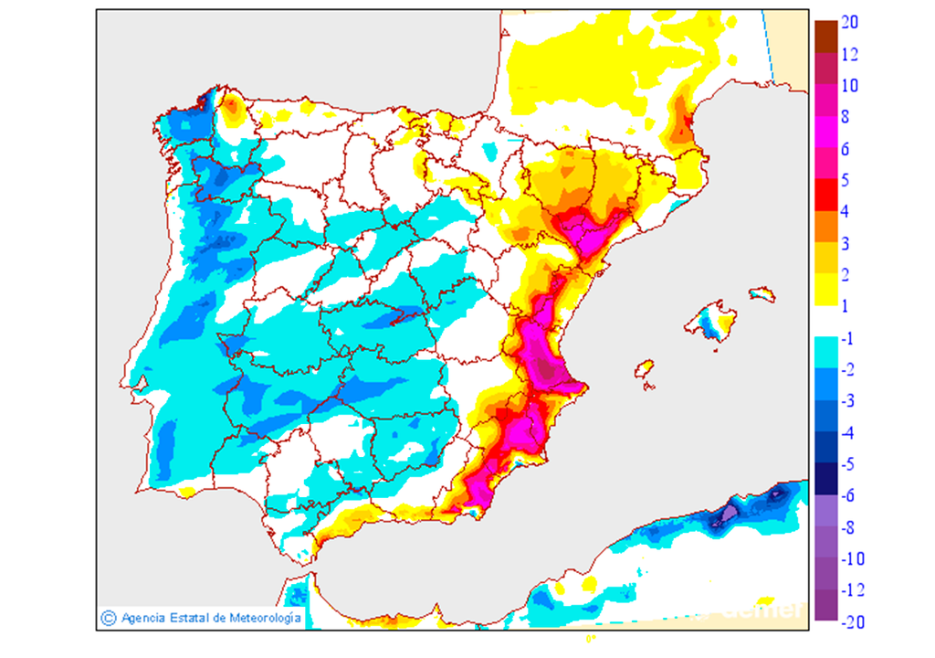 Las temperaturas se dispararán este jueves en la costa mediterránea, con una importante subida respecto a las de mañana.
