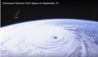 Espectaculares imágenes del huracán Florence vistas desde la ISS