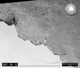 Un iceberg gigante se separa de la región 