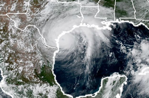 Imagen de Harvey de 2017, casi estancado y anclado en la zona durante muchas horas