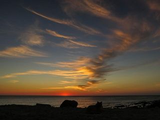 Último atardecer del verano en Rota