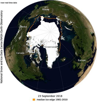 El mínimo del hielo marino del Ártico continúa el declive a largo plazo