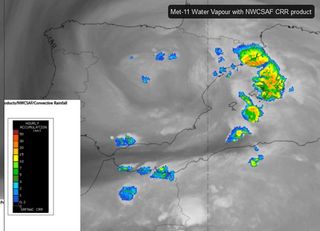 Caso de estudio de las lluvias torrenciales de Mallorca de octubre de 2018 por Eumetsat