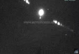 Brillante bola de fuego en el sureste peninsular