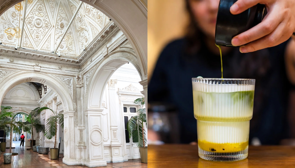 Cafetería La Huérfana, Palacio Pereira. La cafetería La Huérfana se encuentra en una hermosa casona patrimonial del centro de Santiago. Crédito: @lahuerfana.cafeteria.