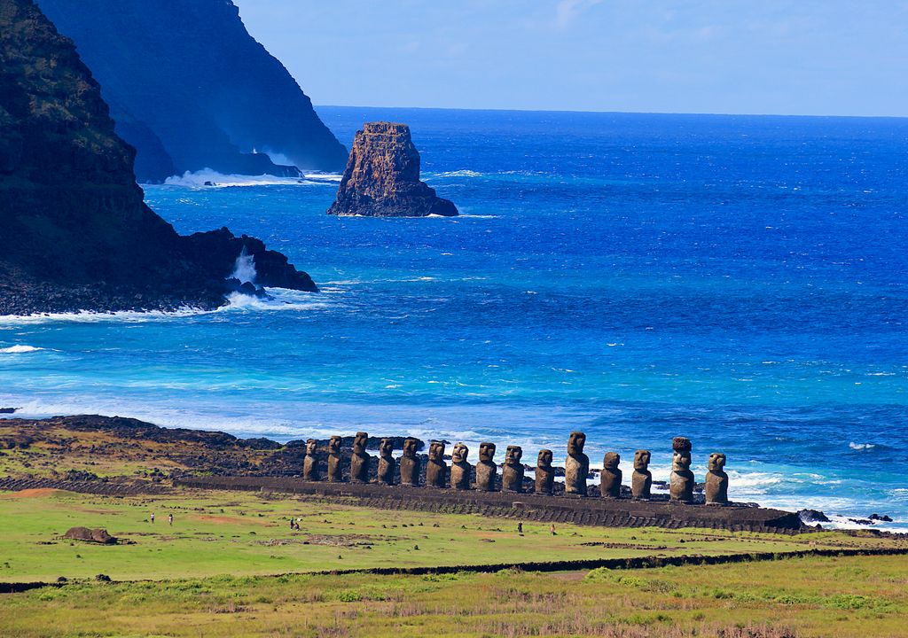 Moais de Isla de Pascua.