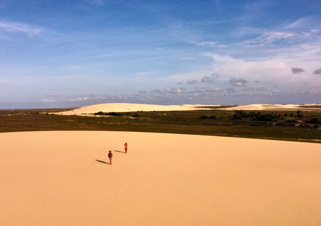 Jericoacoara, nordeste de Brasil.