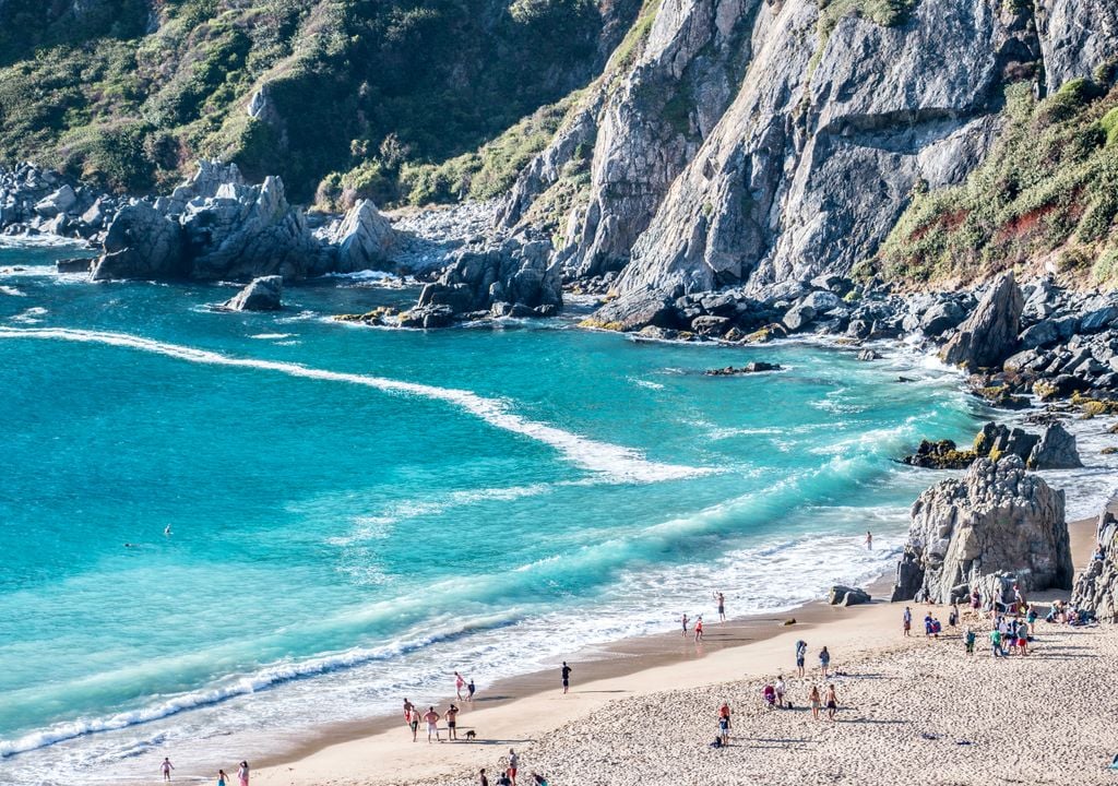 Playa Las Docas, Litoral Central, Chile.