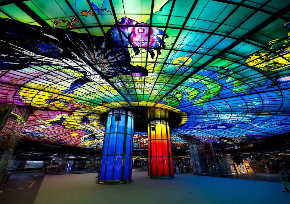 Estación de Formosa Boulevard, en Kaohsiung, Taiwan