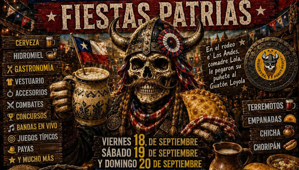 En la Factoría Franklin se puede disfrutar de las Fiestas Patrias de forma diferente con una fonda medieval. Crédito: @medievalpartyoficial.