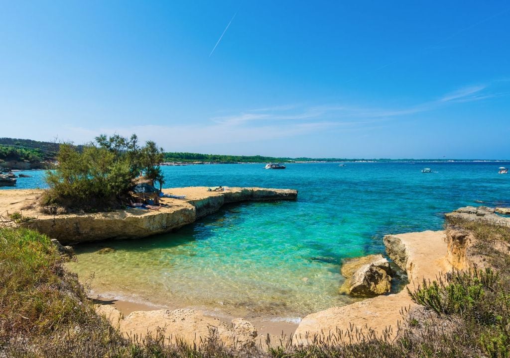Bici Puglia La Baia dei Turchi ad Otranto, sulla costa adriatica del Salento
